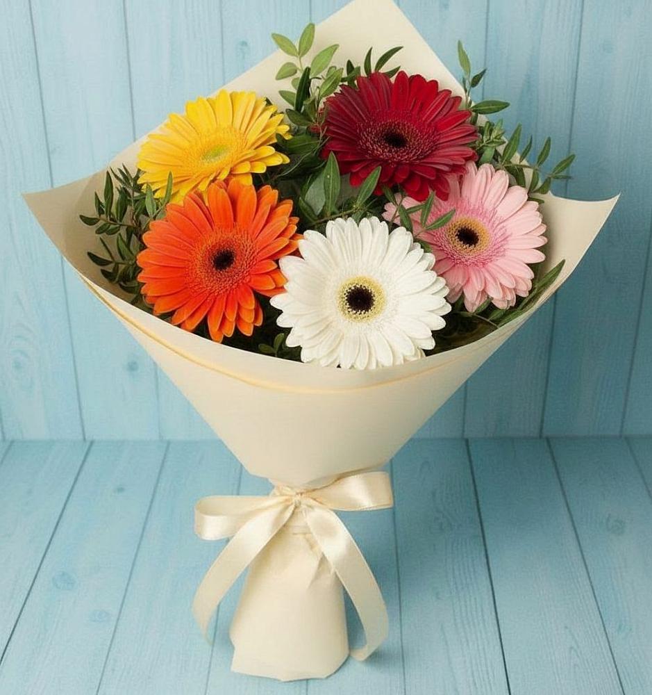 Букет цветов из: Герберы в Усть-Кинельском