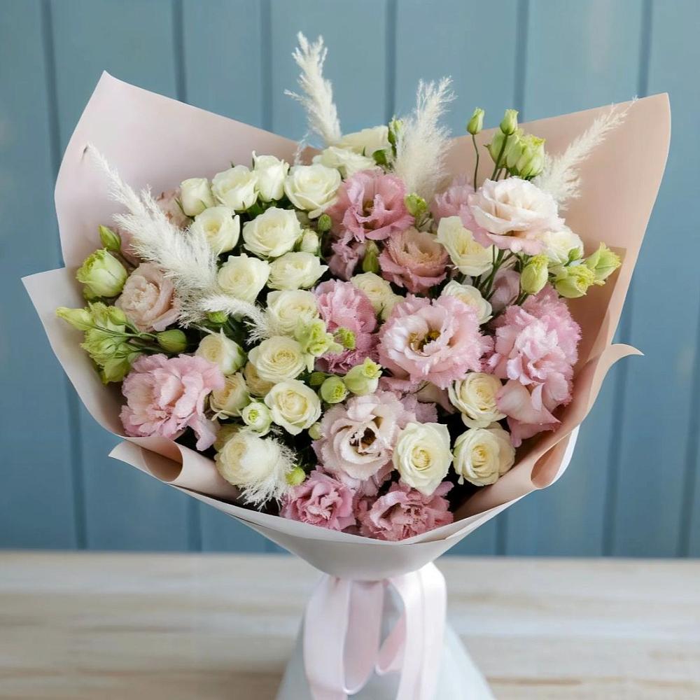 Букет цветов из: Альстромерии и Розы в Усть-Кинельском