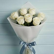 Букет 7 Белых роз Эдлесс Лав в Усть-Кинельском