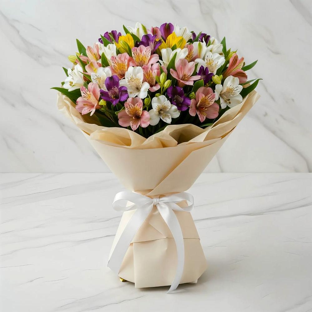 Букет цветов из: Альстромерии в Усть-Кинельском