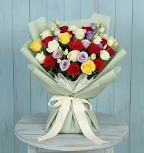 Букет цветов из:  Розы в Усть-Кинельском