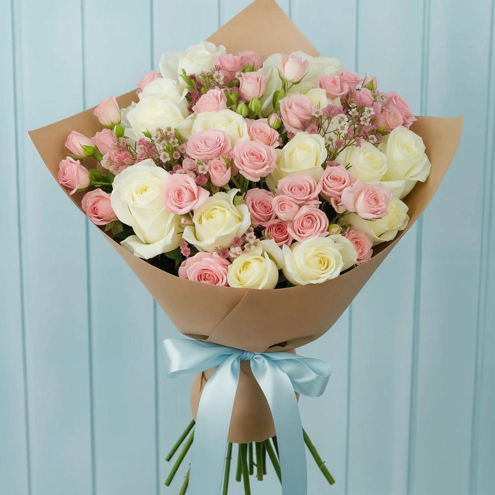 Букет цветов из: Розы в Усть-Кинельском