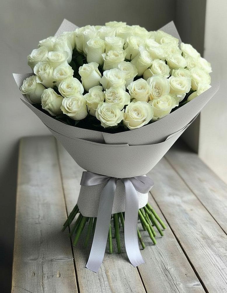 Букет 35 Белых роз в Усть-Кинельском