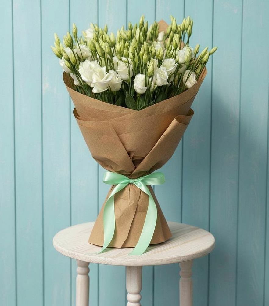 Букет цветов из: Лизиантусы в Усть-Кинельском