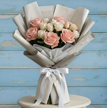 Букет цветов из:  Розы в Усть-Кинельском