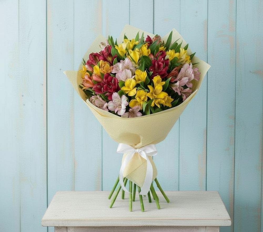 Букет цветов из: Альстромерии в Усть-Кинельском