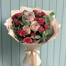 Букет цветов из:  Гвоздики и Розы в Усть-Кинельском