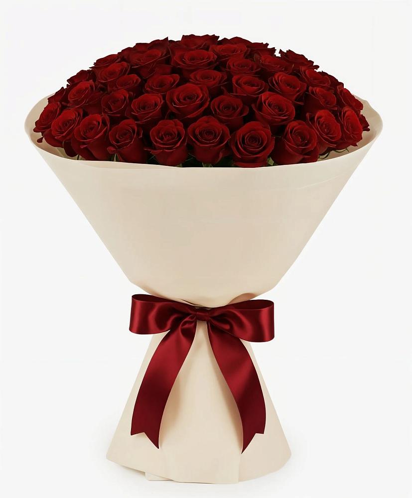 Букет 101 Бордовая роза Блэк Бакарра в Усть-Кинельском